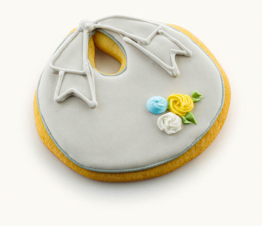baby bib cookies Gray