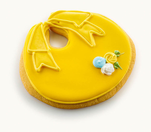 baby bib cookies Yellow