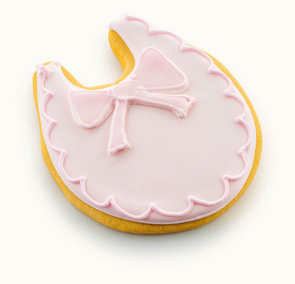 Baby Bib Cookies for Baby Shower
