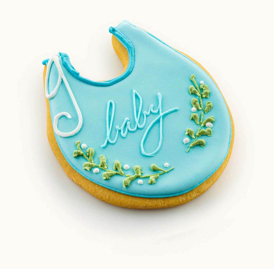 baby bib cookies for baby shower