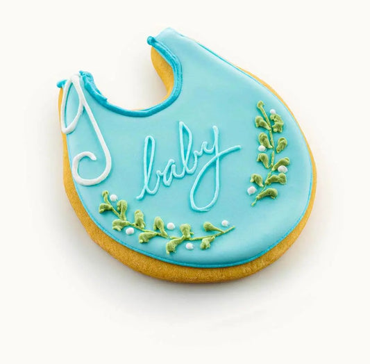 baby bib cookies for baby shower
