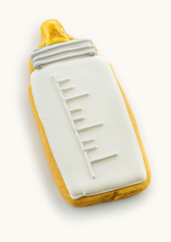 baby bottle cookies for boy Gray