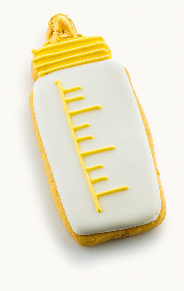 baby bottle cookies for boy Yellow