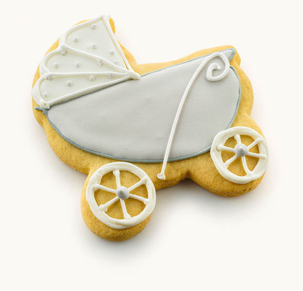 baby carriage cookies Gray