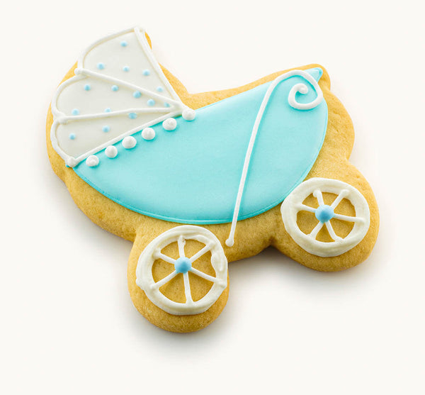 baby carriage cookies Blue