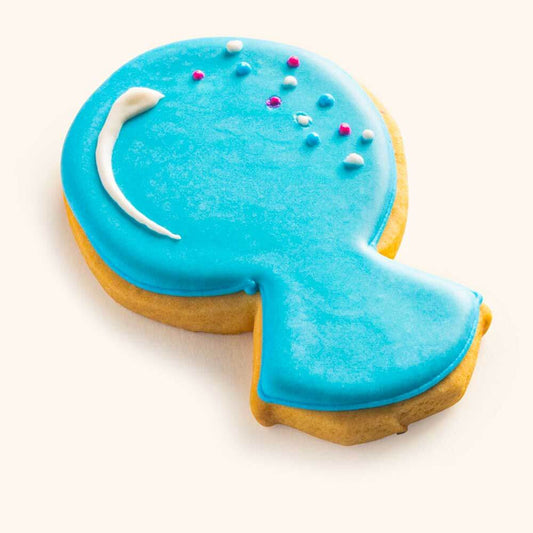 Balloon Cookies For Birthday Blue