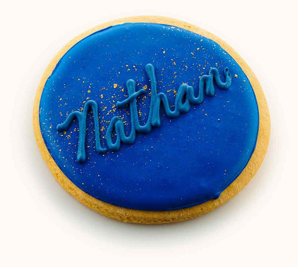 bar mitzvah cookies with boy names Dark Blue