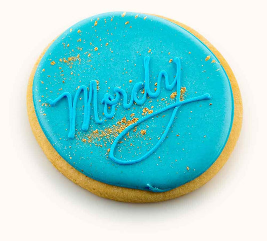 bar mitzvah cookies with boy names Sky Blue