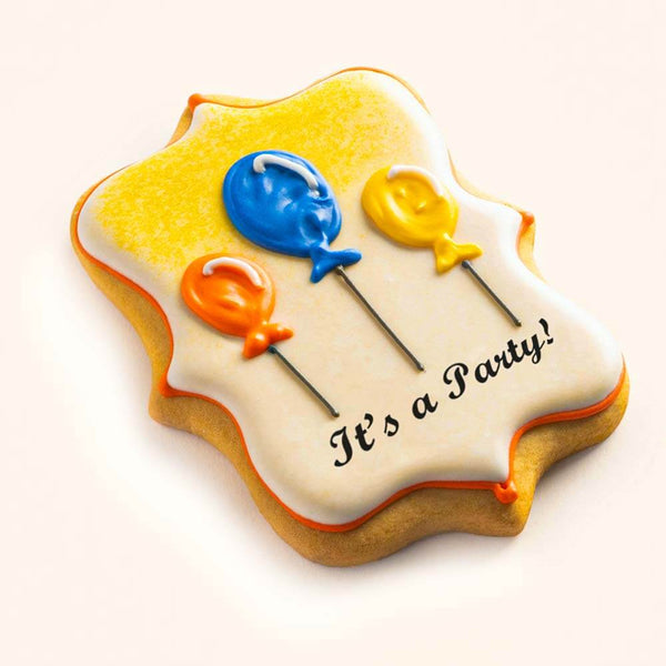 Birthday Balloon Cookies Yellow