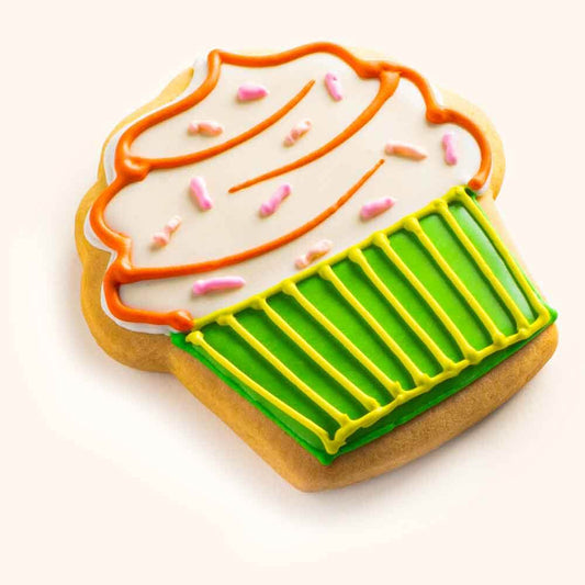 Birthday Cupcake Cookies Green