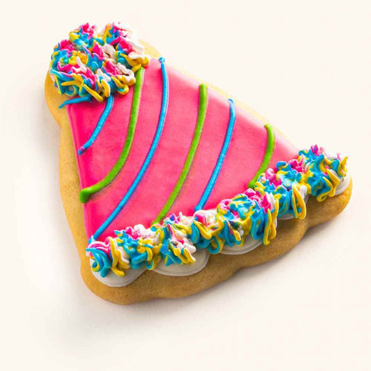Birthday Hat Cookie Pink