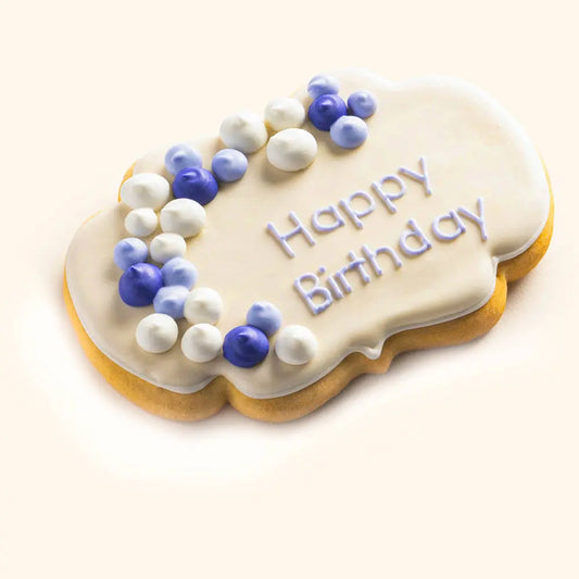 Birthday Plaque Cookies Cream