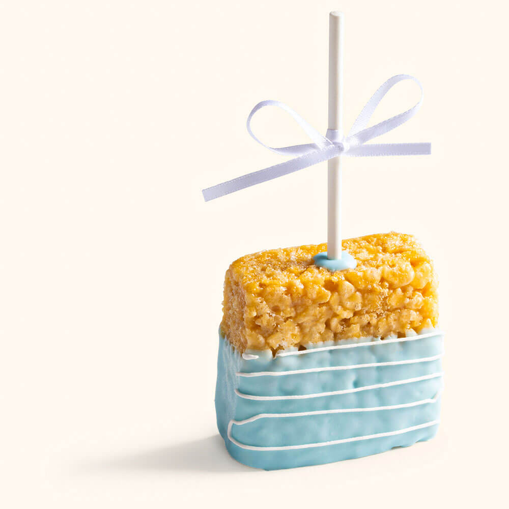 Boy Baby Shower Rice Krispie Treats Blue