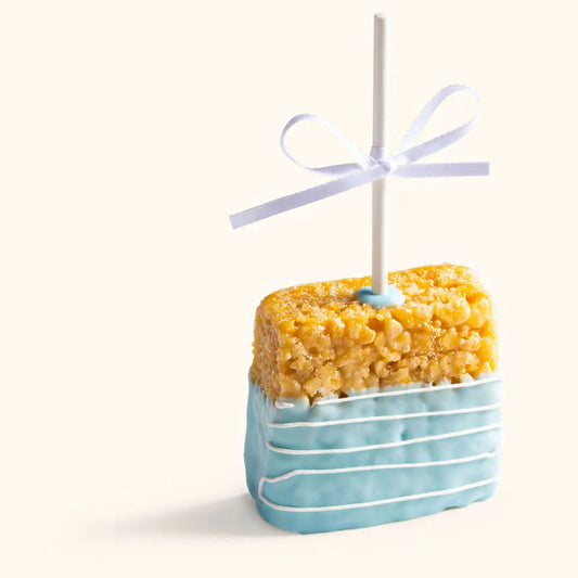 Boy Baby Shower Rice Krispie Treats Blue