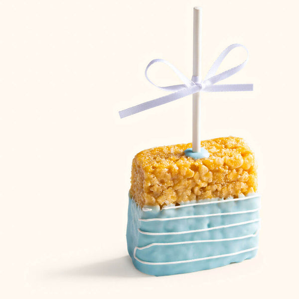 Boy Baby Shower Rice Krispie Treats Blue