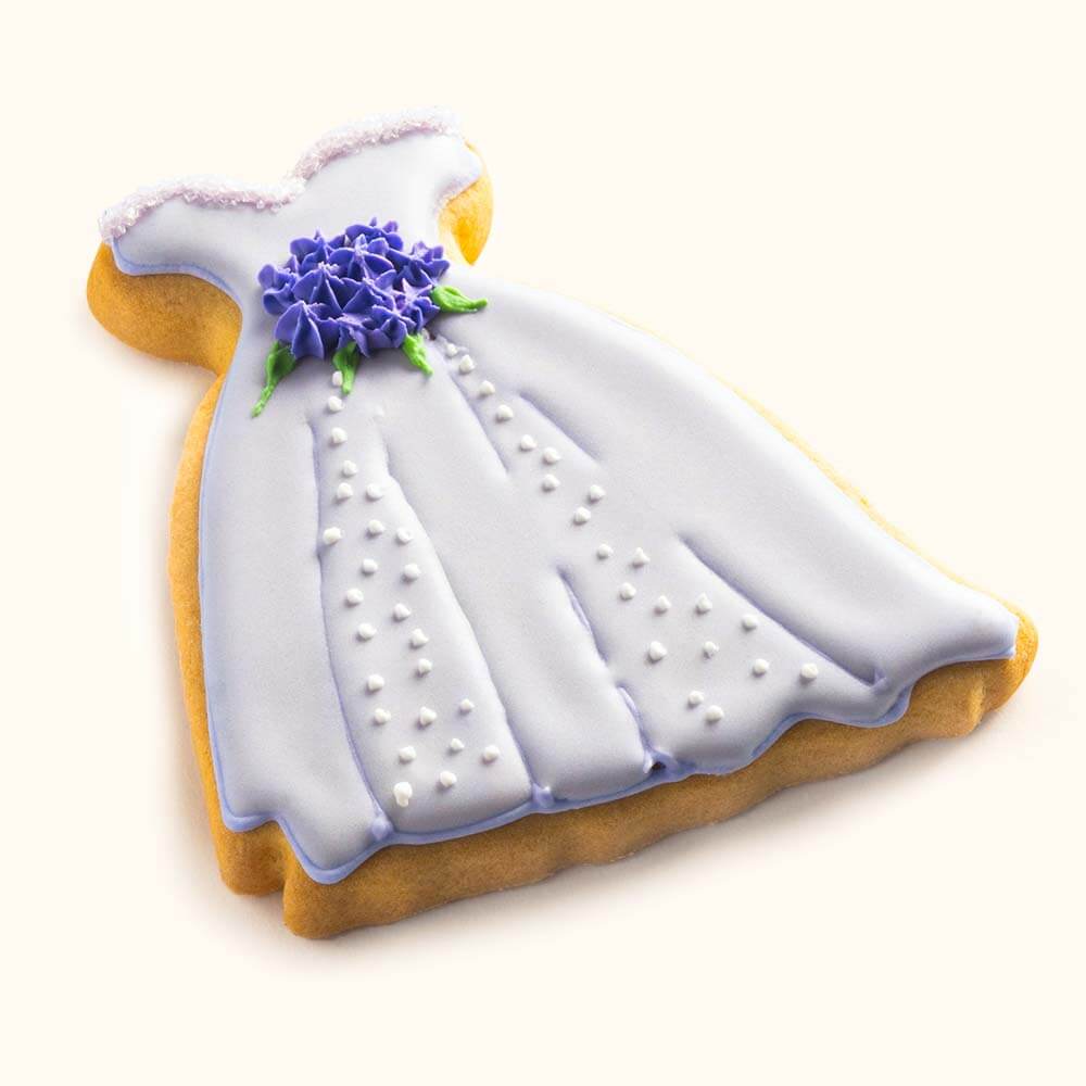 Bridesmaid Dress Cookies Purple