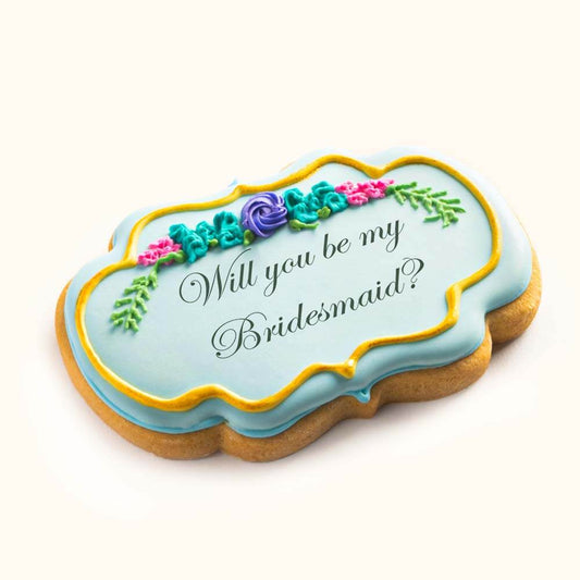 Bridesmaid Proposal Cookies Blue