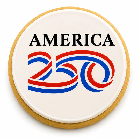 Official America 250 Sugar Cookie – Patriotic 4th of July Dessert CustomCookies.com