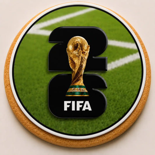 FIFA World Cup 2026 Cookies | Custom Soccer Event Logo Cookies CustomCookies.com