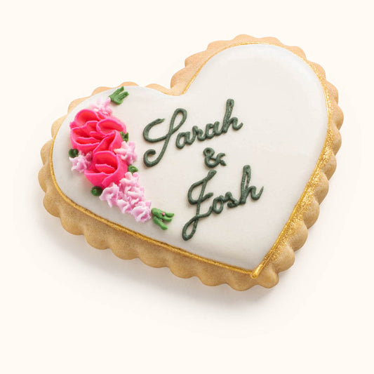 Cookies with Bride and Groom Names