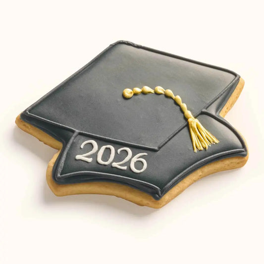 Graduation Cap Cookies Black