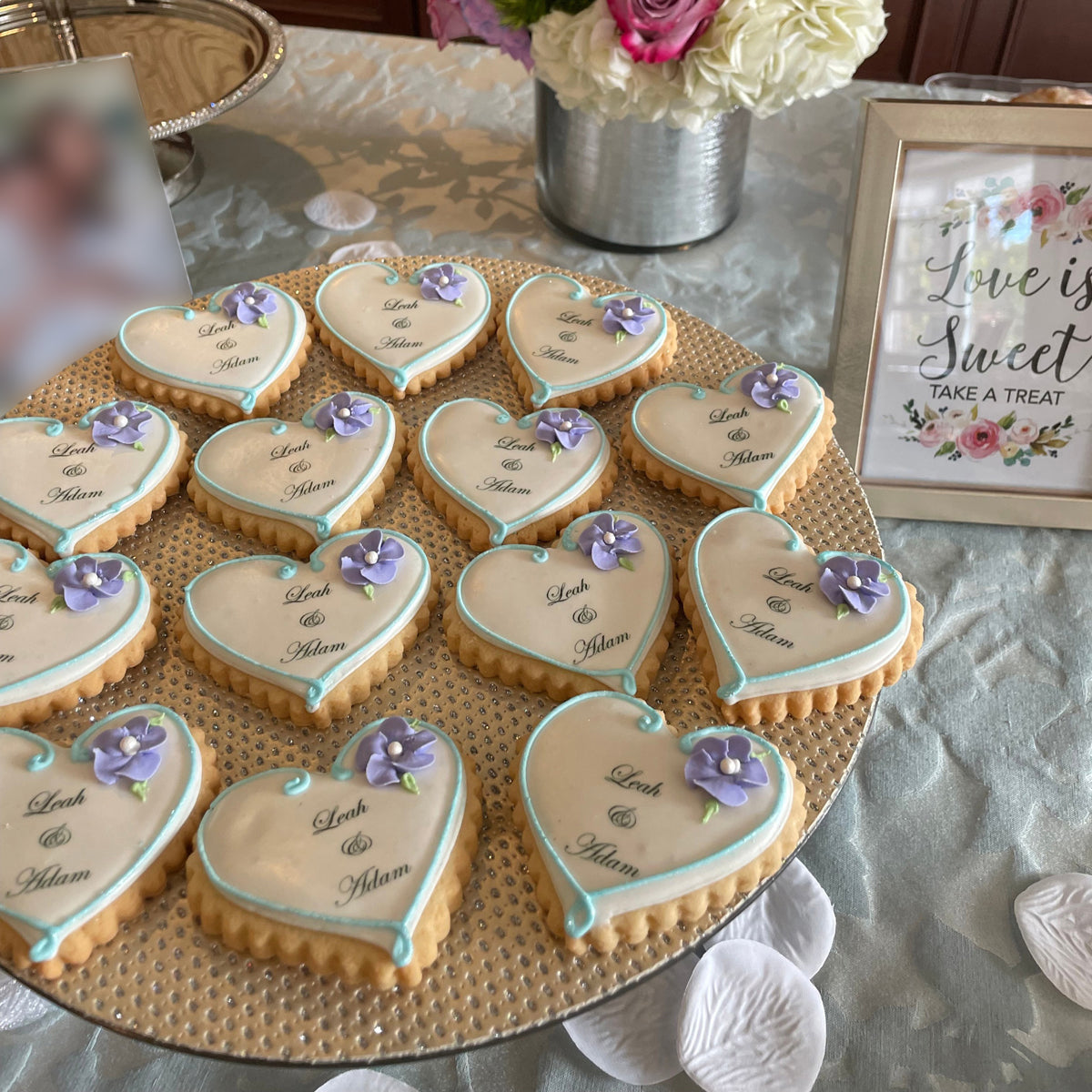 Custom Bridal Shower Cookies in Los Angeles California