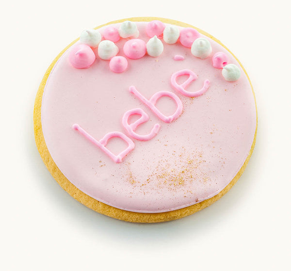 Decorated Baby Girl Cookies Pink