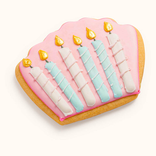 Decorated Birthday Candle Cookies