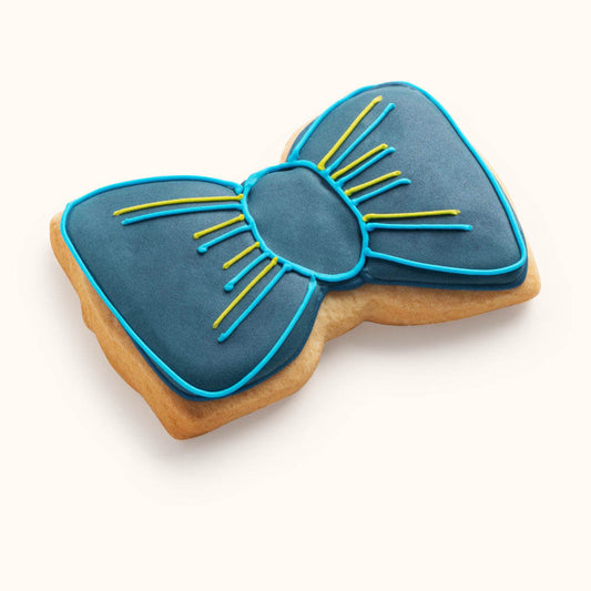 Decorated Bow Tie Cookies