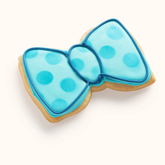 Decorated Bow Tie Cookies