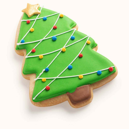 Decorated Christmas Tree Cookies