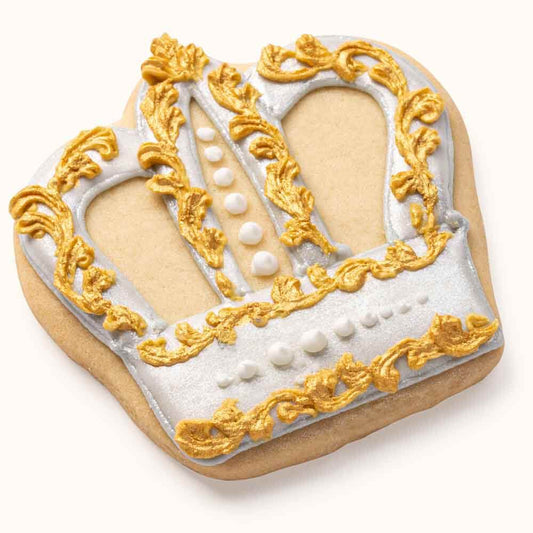  Decorated Crown Cookies