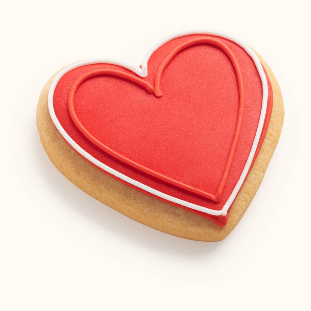 Decorated Heart Cookies