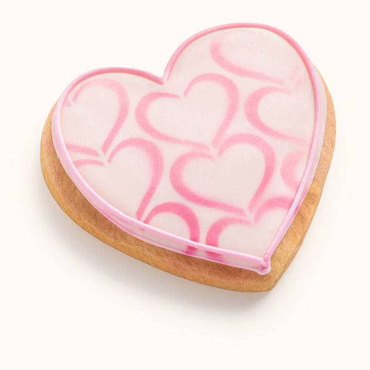 Decorated Heart Sugar Cookies