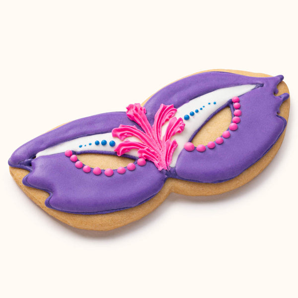 Decorated Mask Cookies Purple