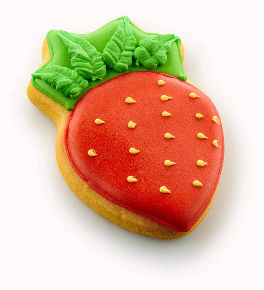 Decorated Strawberry Cookie