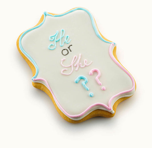 gender reveal cookies