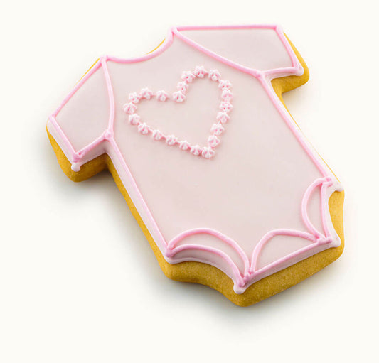 Girls Onesie Cookies For Baby Shower 