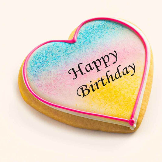 Heart Birthday Cookies