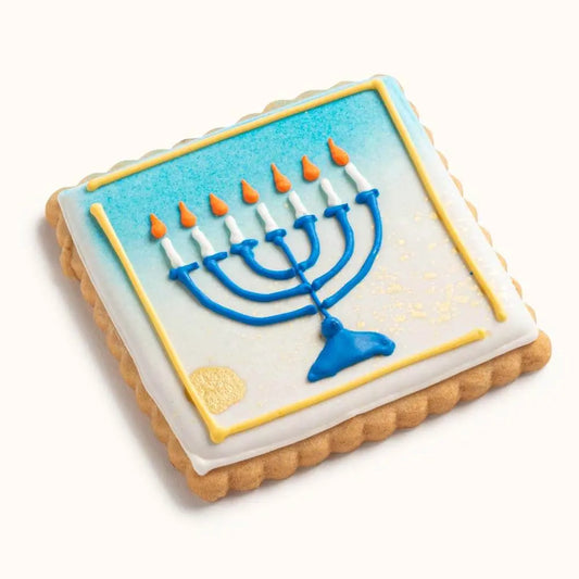 Signature Menorah Cookie CustomCookies.com