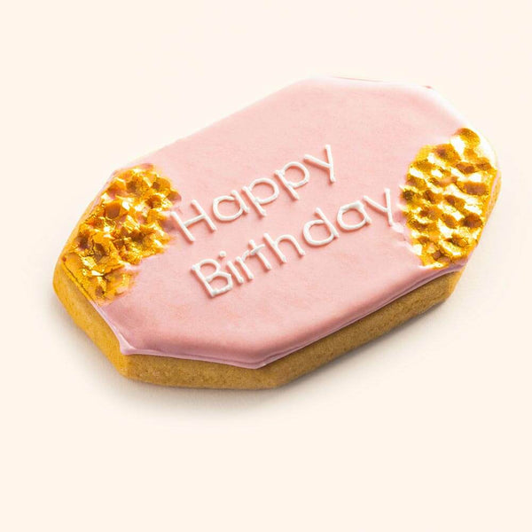 Modern Birthday Cookies Pink