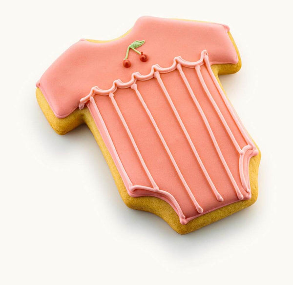 Onesie Baby Cookies For Girls Baby Shower Peach