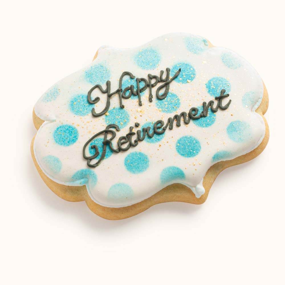 Retirement Sugar Cookies Blue