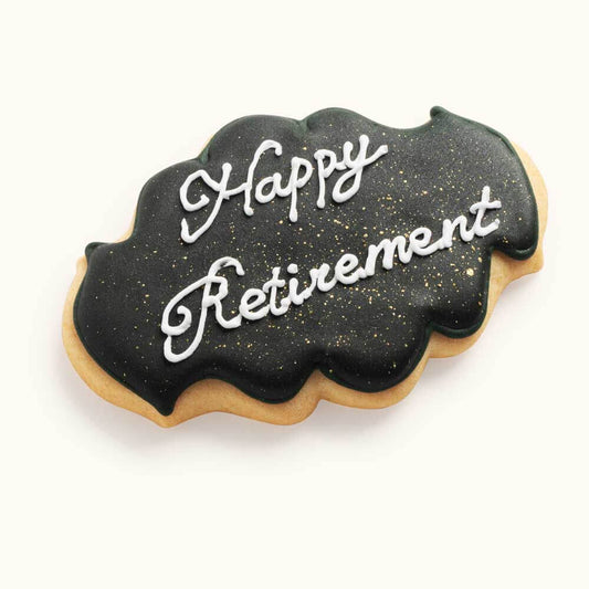 Retirement Sugar Cookies Black