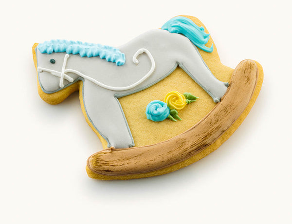 rocking horse cookies for boy Gray