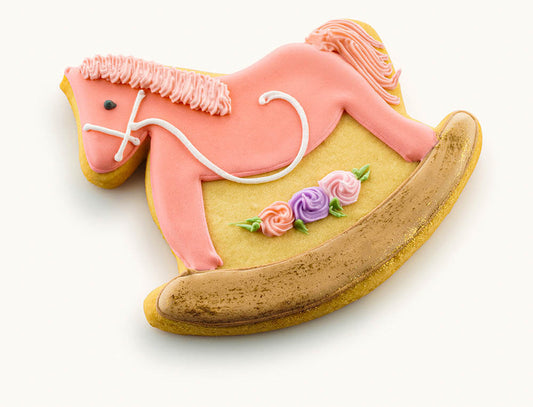 rocking horse cookies for Girl Peach