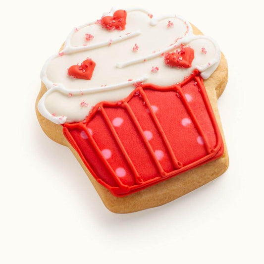 Romantic Decorated Cupcake Cookies