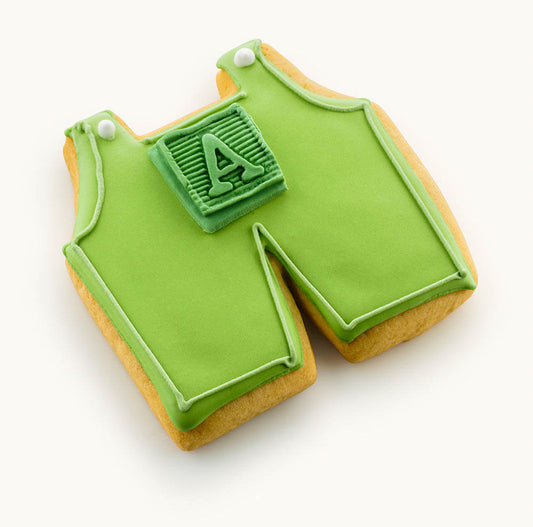 romper cookies For Baby Shower Green