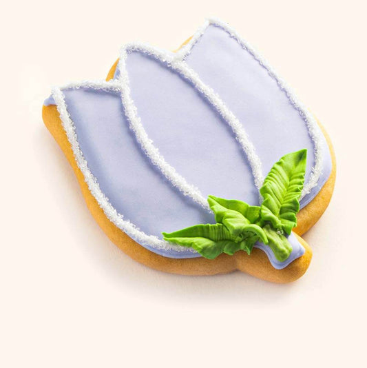 Sympathy Flower Cookies Purple