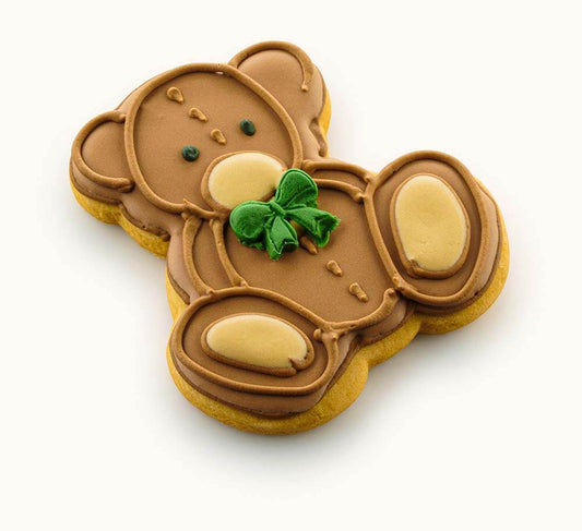 teddy bear cookies baby shower Green